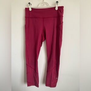 Lululemon Pocket Legging Athletic Pant - Raspberry Pink - US 6